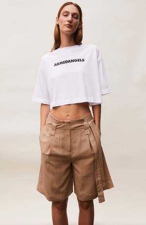 Lariaa cropped t-shirt wit from Sophie Stone