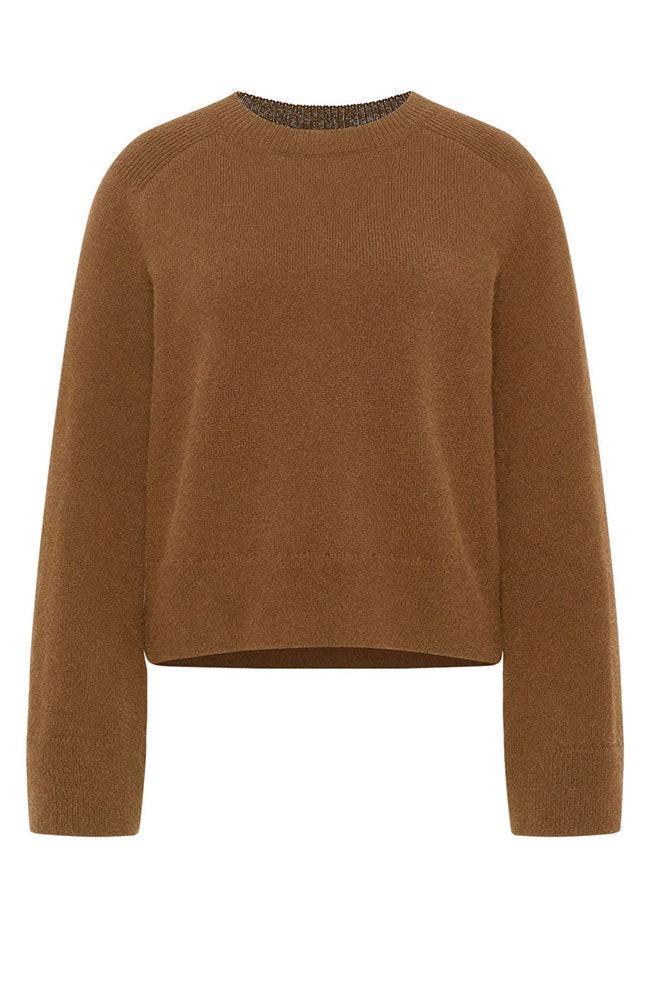 Cropped bruine trui from Sophie Stone