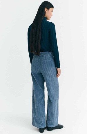 Karina fuzz broek blauw from Sophie Stone