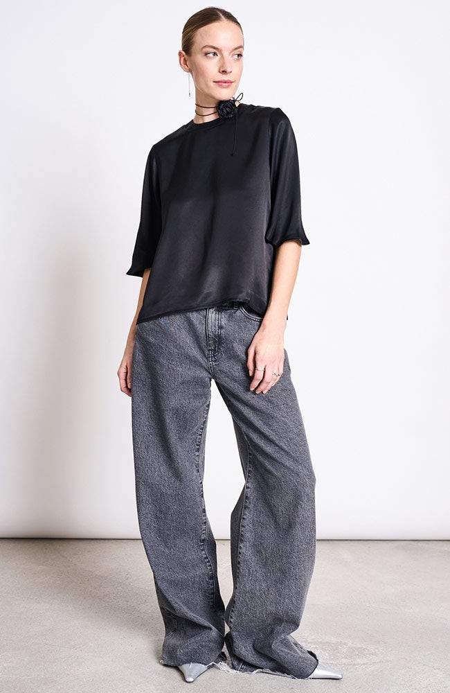Silky Namora shirt zwart from Sophie Stone