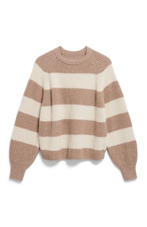 Kaagi trui striped camel from Sophie Stone