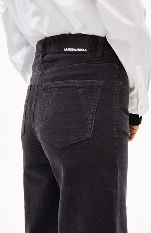 Murliaa corduroy broek dark steel from Sophie Stone