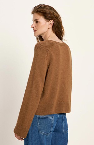 Cropped bruine trui from Sophie Stone