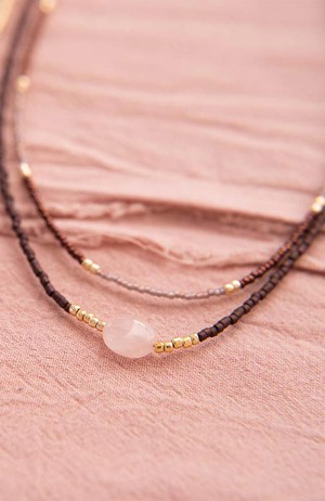 Devotion Rose Quartz ketting from Sophie Stone