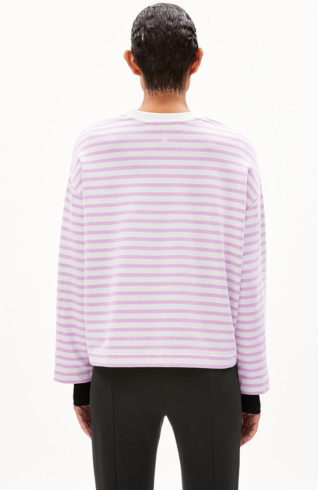 Frankaa trui stripe lavender from Sophie Stone