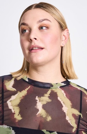 Dora mesh long sleeve mossfire from Sophie Stone