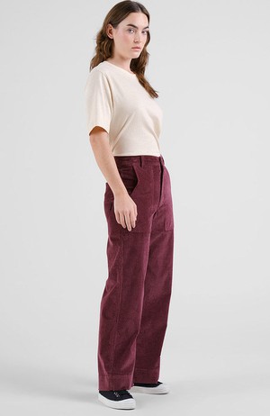 Vara workwear pant corduroy fig red from Sophie Stone