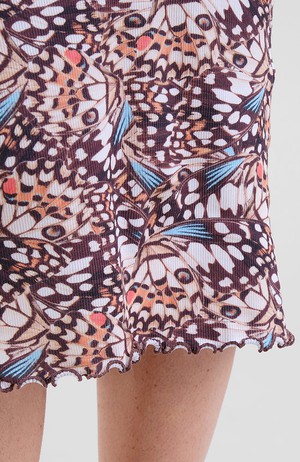 Rib jurk lofta butterfly wings from Sophie Stone