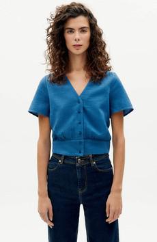 Celina blouse blue via Sophie Stone