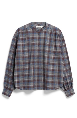 Efinaraa check blouse cranberry from Sophie Stone