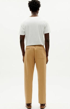 Travel pants camel from Sophie Stone