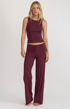 Everyday straight leg broek plum from Sophie Stone