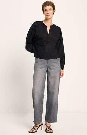 Blouse structuur zwart from Sophie Stone