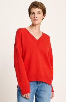 Gebreide trui rood via Sophie Stone