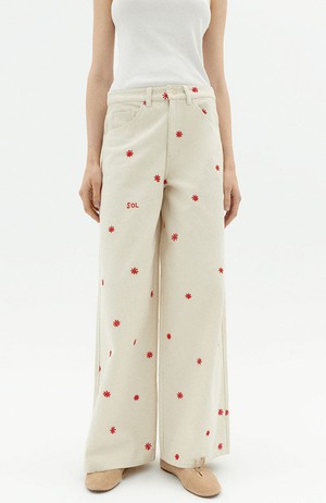 Sol chain hedda broek off white from Sophie Stone