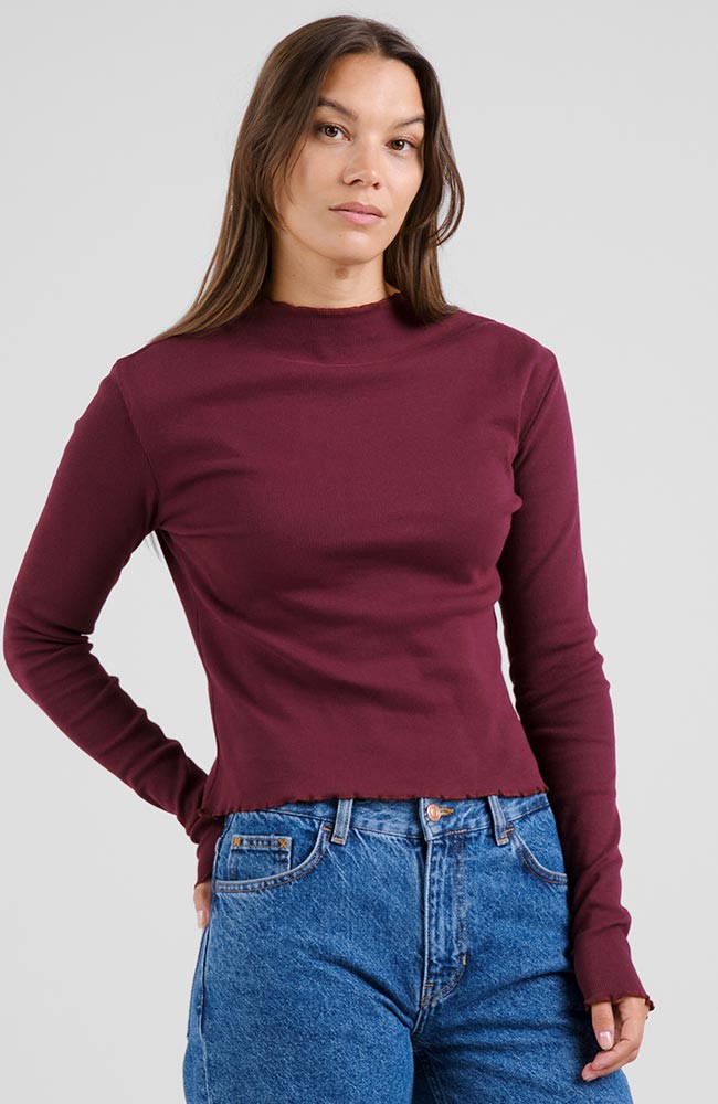 Ryd rib top fig red from Sophie Stone