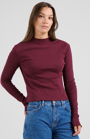 Ryd rib top fig red from Sophie Stone