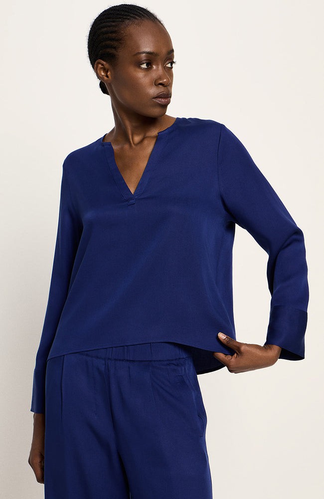 Tencel blouse purple blue from Sophie Stone