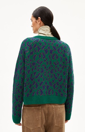 Diliriaa trui leopaa green from Sophie Stone