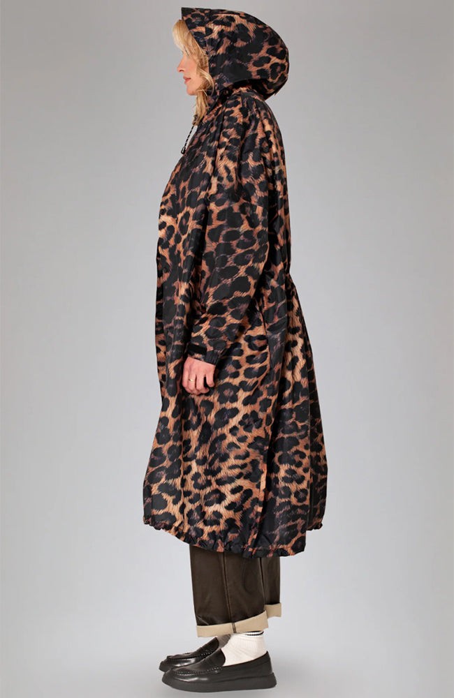 Dark Leopard Rain Coat from Sophie Stone