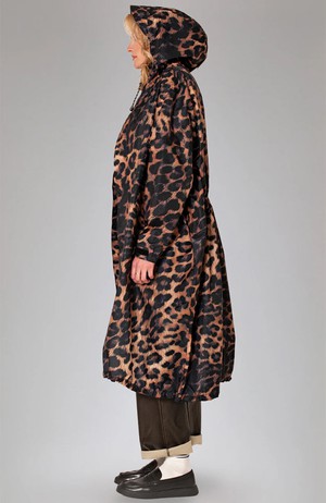 Dark Leopard Rain Coat from Sophie Stone