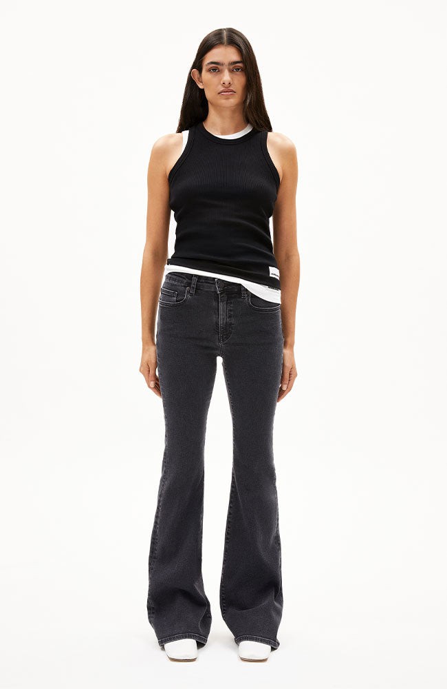Anamaa flared jeans black washed from Sophie Stone