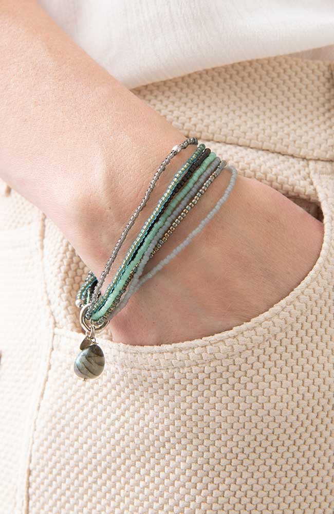 Nirmala armband Labradorite Silver from Sophie Stone