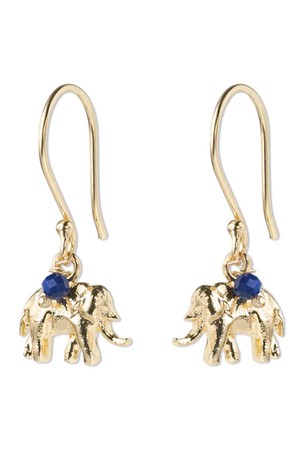 Generous oorbellen Lapis Lazuli olifant from Sophie Stone