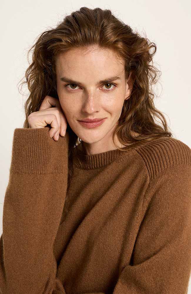 Cropped bruine trui from Sophie Stone