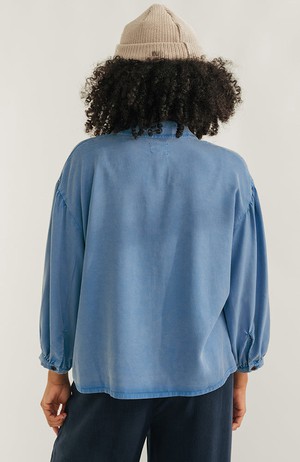 Hamushin blouse washed blue from Sophie Stone