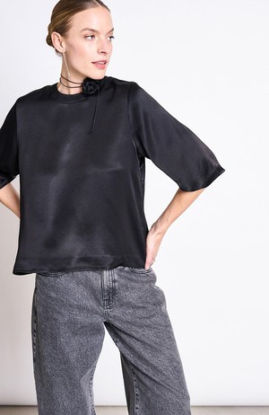 Silky Namora shirt zwart from Sophie Stone