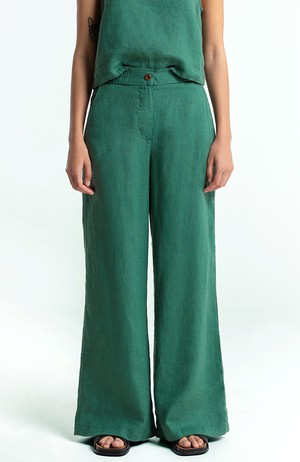 Lilian broek linnen bistro green from Sophie Stone