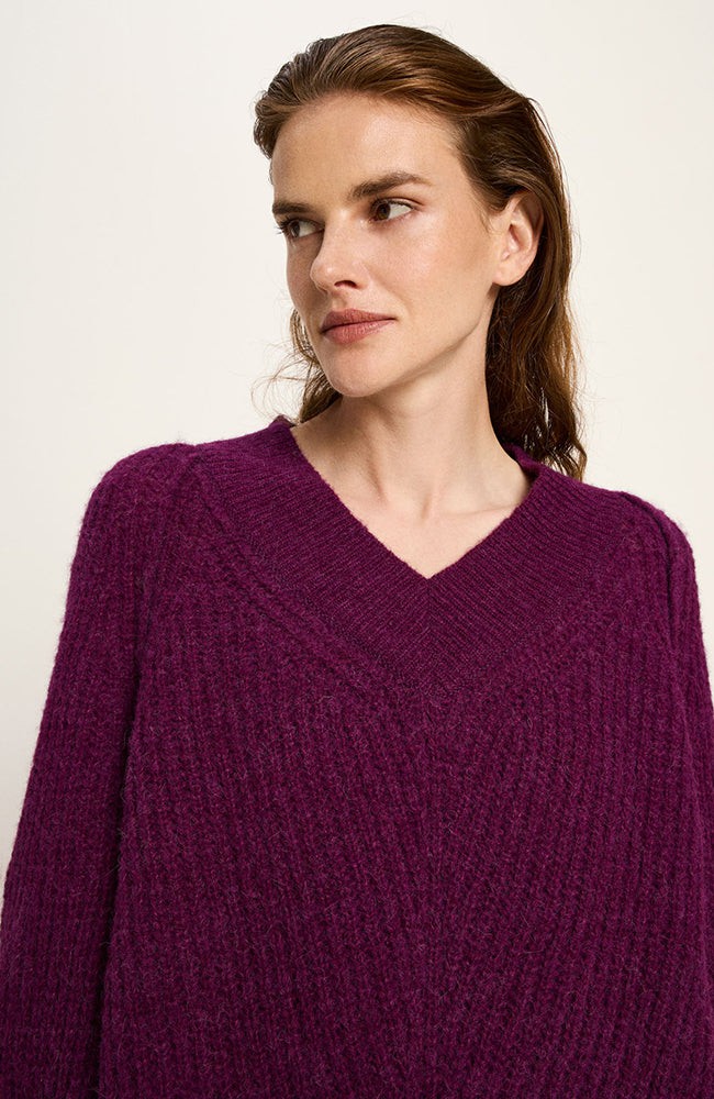 Gebreide trui bordeaux from Sophie Stone