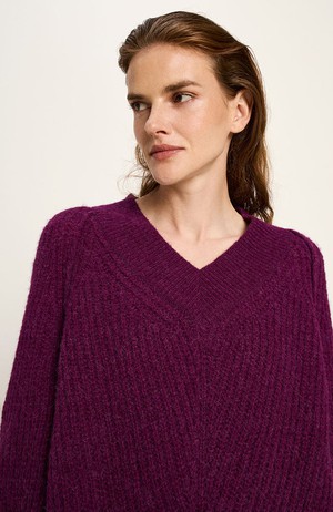 Gebreide trui bordeaux from Sophie Stone