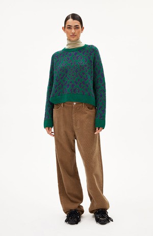 Diliriaa trui leopaa green from Sophie Stone