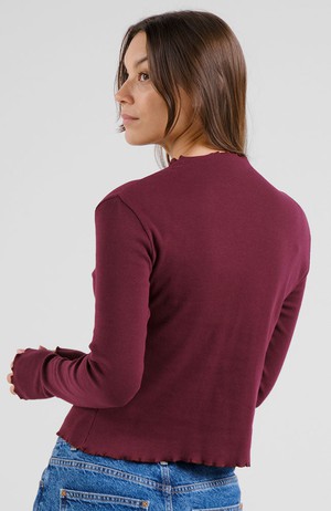 Ryd rib top fig red from Sophie Stone