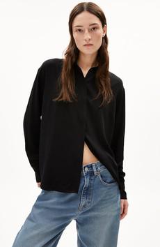 Larisaana longsleeve blouse black via Sophie Stone