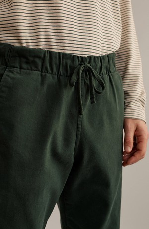 Kuhn chino broek dark green from Sophie Stone