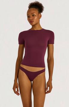 Soft touch t-shirt fig via Sophie Stone