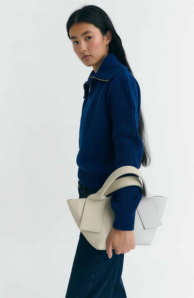 Indigo tanit knitted sweater from Sophie Stone