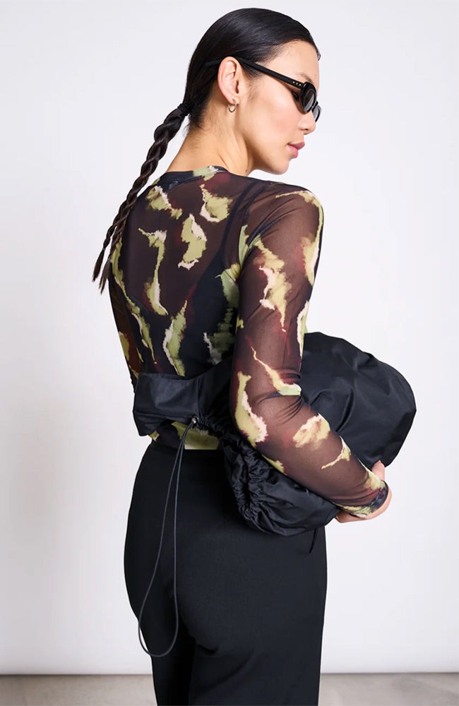 Dora mesh long sleeve mossfire from Sophie Stone
