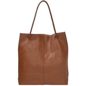 Tan Leather Hobo Bag with Drawcord & Complimentary Mini Bag from Sostter