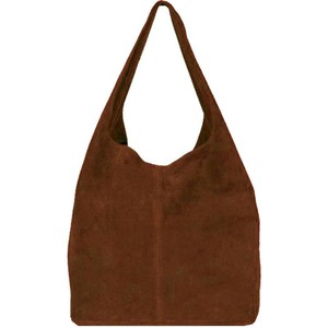 Chestnut Soft Suede Hobo Shoulder Bag | Brrnb from Sostter