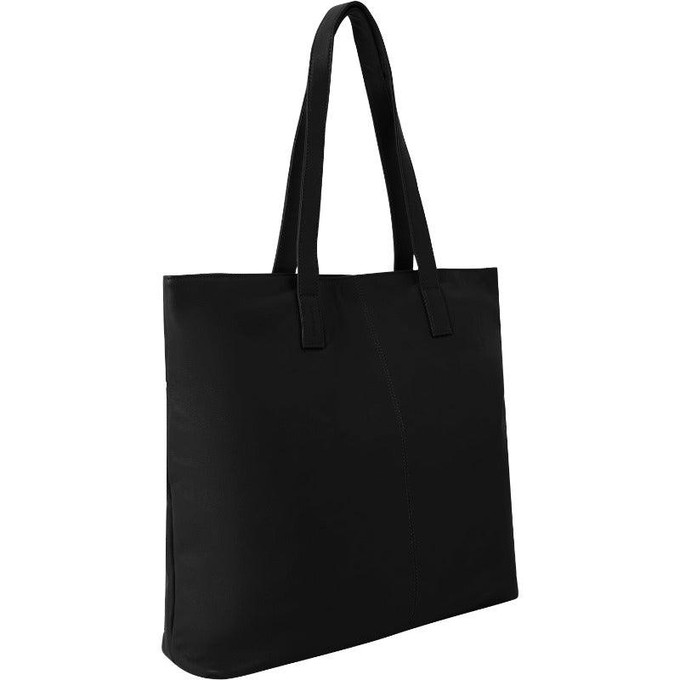 Black Leather Everyday Tote from Sostter