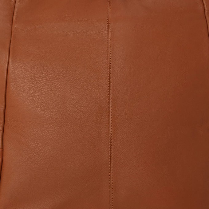 Camel Leather Zip Top Hobo Bag - Large, Boho Style from Sostter