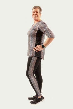 Lucky legging black navy/black waves from Spiffy Active Lucky legging black navy/black waves from Spiffy Active