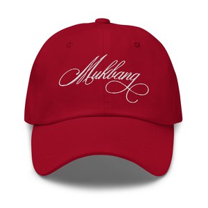 MUKBANG RED DAD HAT from SSEOM BRAND