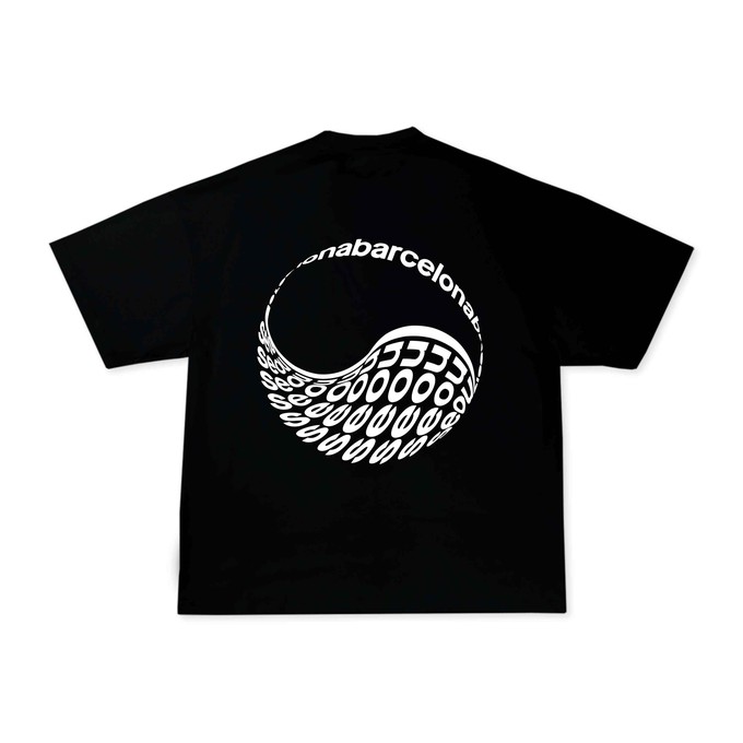 SEOUL X BARCELONA BLACK TEE from SSEOM BRAND