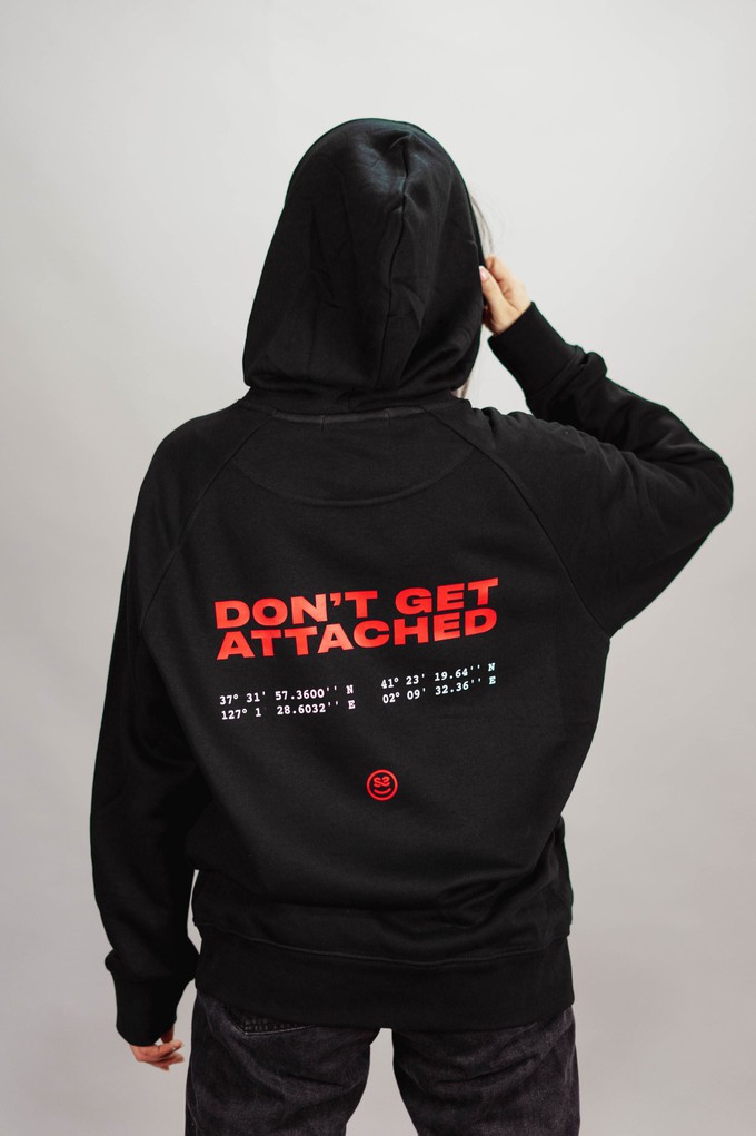 DON’T GET ATTACHED BK HOODIE from SSEOM BRAND
