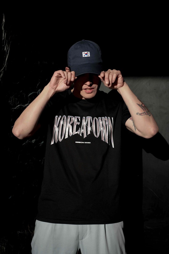 KOREAN FLAG BLACK DAD HAT from SSEOM BRAND